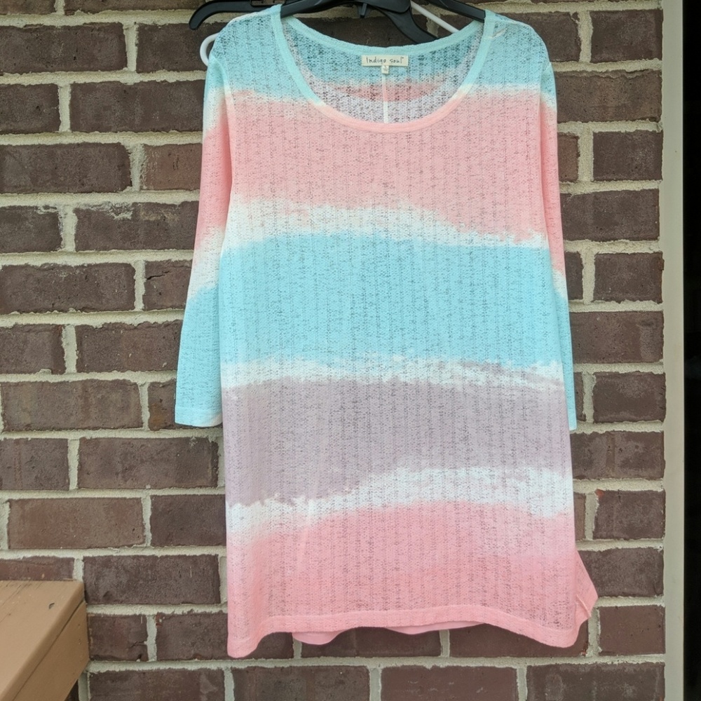 Indigo soul pastels top